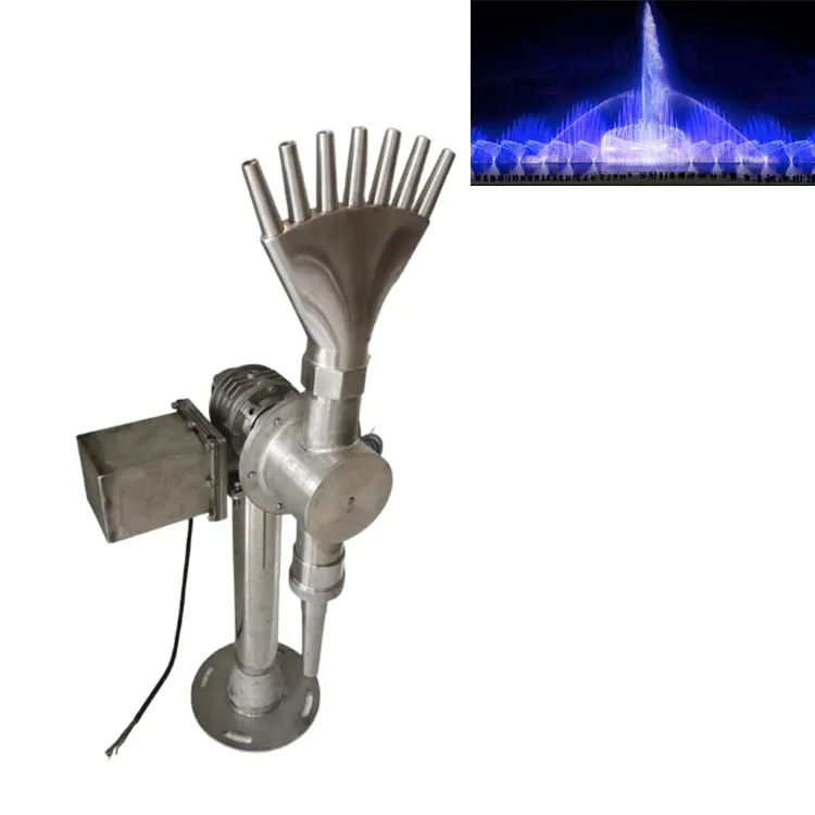 Beautiful 1D 2D 3D Digital Water Fountain Nozzle with Colorful LED Lights for Outdoor Use