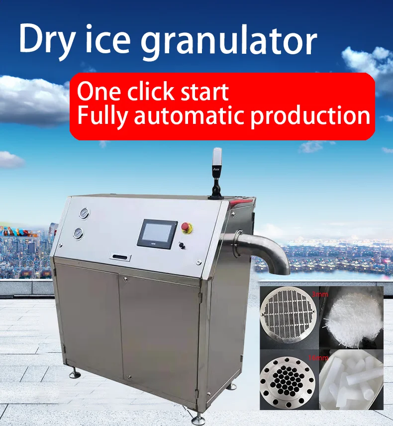 Hydraulic Press Pelletizer Electric Stainless Steel Block Co2 Dry Ice