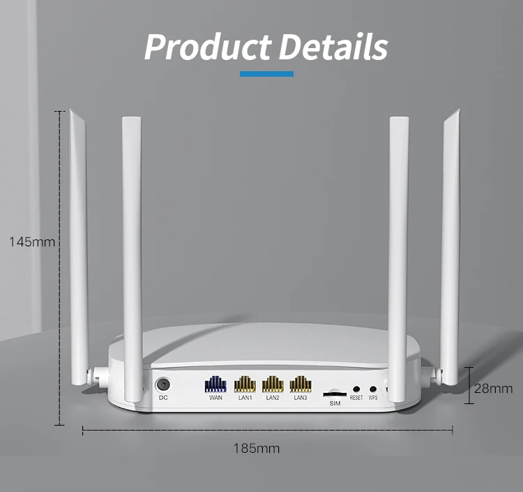 Mosslink 4G LTE Wireless Router Unlock 4G Modem WiFi Router with Sim ...