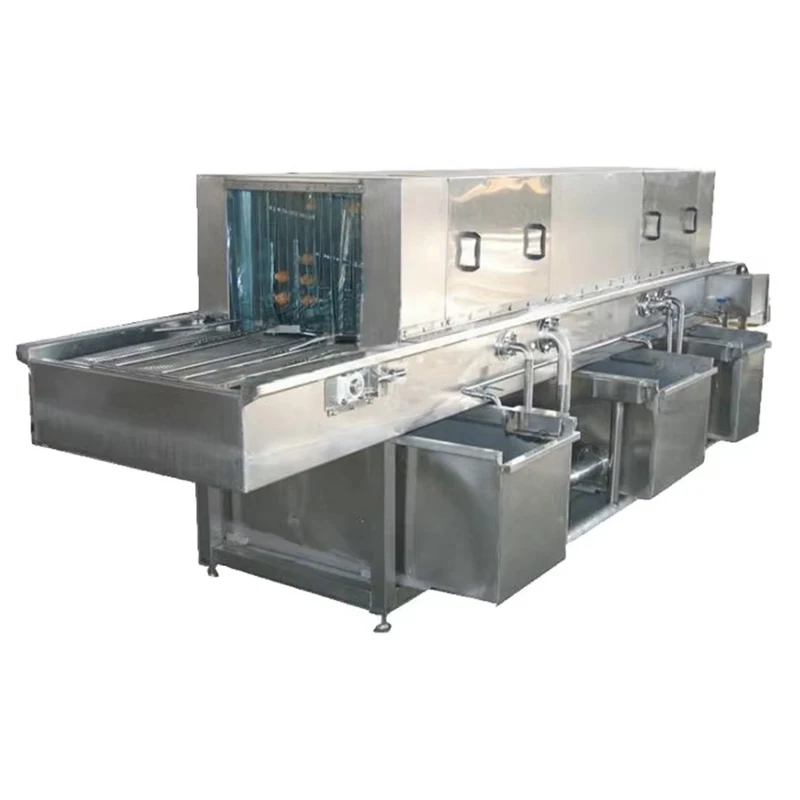 Energy-saving stainless steel box-type washing machine for amd logistics center in food factories and slaughterhouses