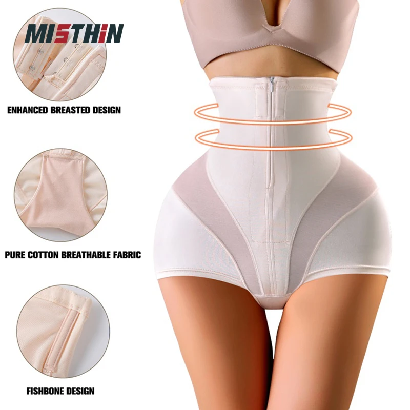 Wholesale Women Underwear Body Slimming Shapewear Panty High Waist Trainer Shaper With Zipper