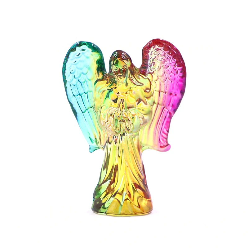 Custom Large Hand-made Glass Crystal Angel Ornaments Figurine