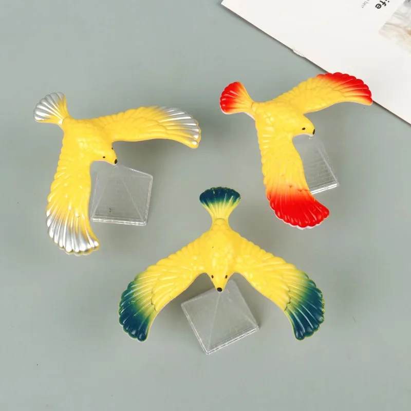 Magic Balancing Bird Balance Eagle Wingspan with Pyramid Stands Set Office Desk Toys for Kids and Adults