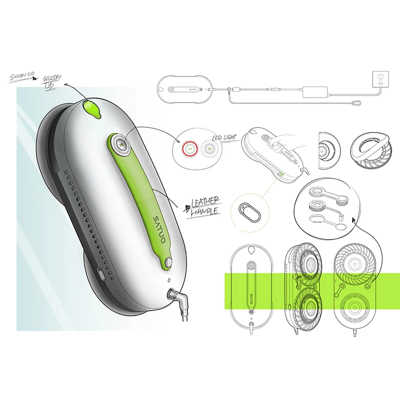 Smart Home Electric Glass Window Washer Remote Control Robot for Household Use for Cleaning GlassFloor and Ceramic Tiles