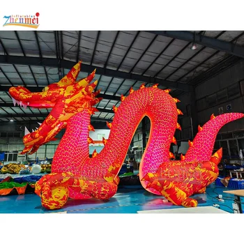 Factory Customized Chinese Inflatable Mascot Dragon Advertising Inflatable Helium Chinese Dragon Animal Balloon