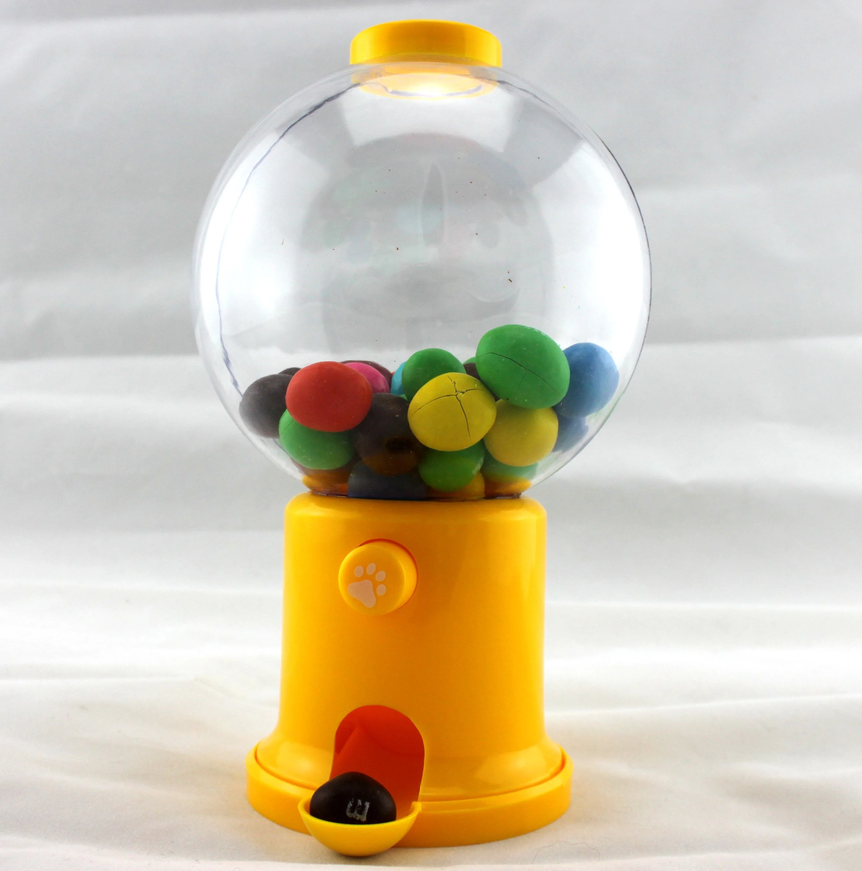 Plastic push button type clear ball Candy Holder  sweet dispenser candy dispenser (GVM011)