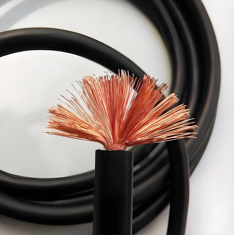 Copper-core rubberized flexible cable for welding machines 16/25/35/50/70/95/120mm2 YH  for welding torches