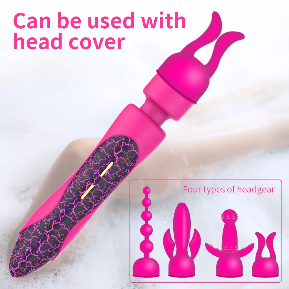 New Arrival 10 Speed Inductive Touch LED Magic Vibrator Massager Wand Sex Av Vibrator Adult Sex Toys Woman Vibrator