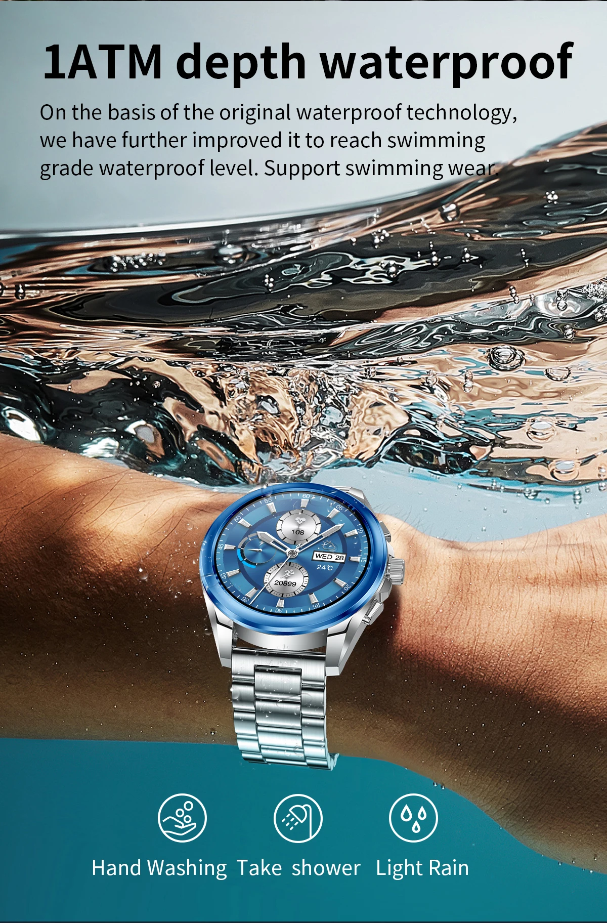 KC83 Smartwatch BT Call 100+ Sports Mode Outdoor Calculator Features Health Monitoring L aperçu 5