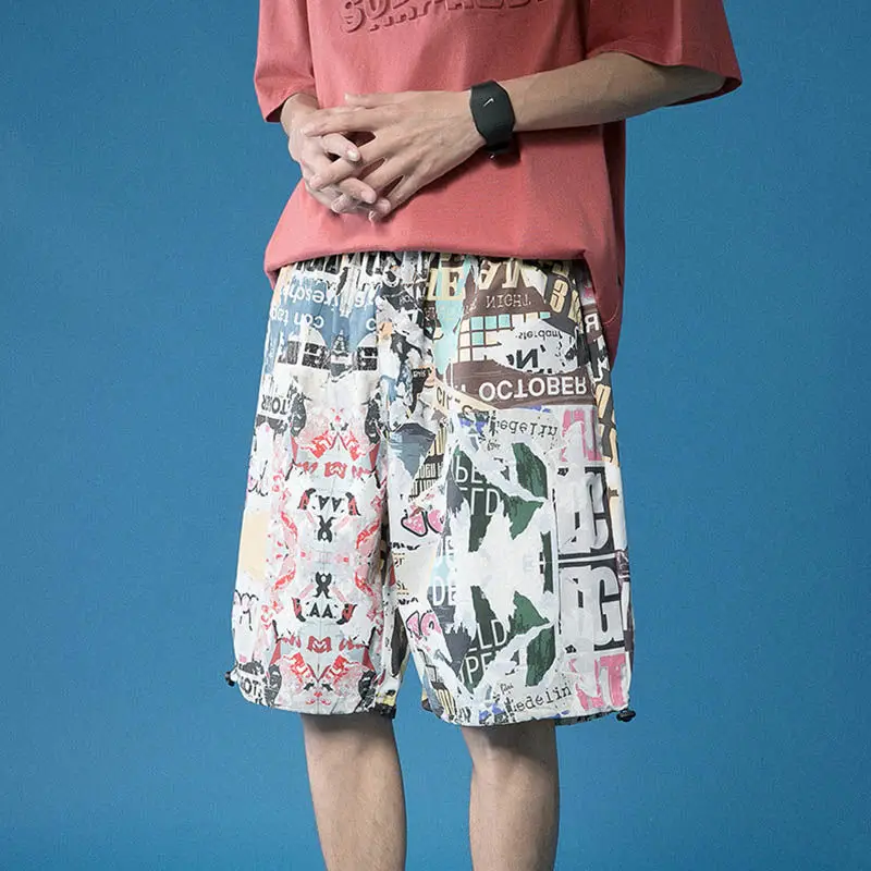 Mens Polyester Active Athletic Shor Shor custom 3D full Sublimated Quick Dry Training Short Pan Elastic Waist762_voghion.com