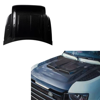 Carbon Fiber Engine Cover Upgrade KN Style For Defender 90 110 130 Engine Hoods Front Bonnet Car Body Kit Accessories