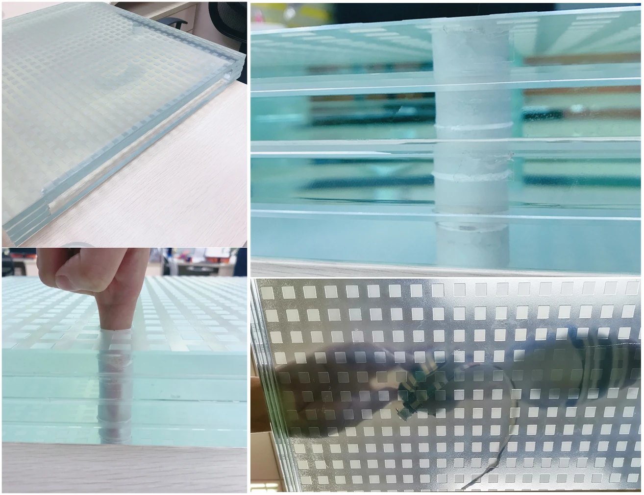 Unique Design Non slip Tempered Glass Floor Triple Laminated Glass Sky Walk
