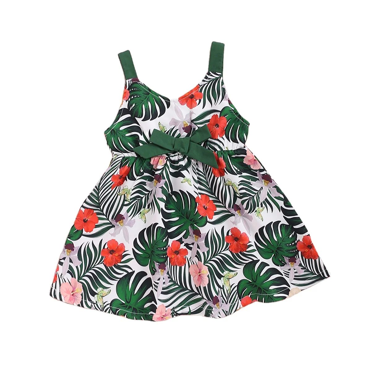 
 Amazon Hot Selling baby dress girls Flower skirt baby girl party dress sleeveless baby summer dress  