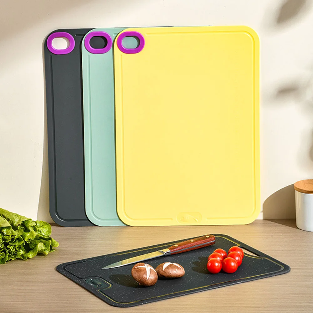 Thermoplastic Urethane Rectangle Anti-Microbial Durable Double Bread Dessert Tray Creativity Chopping Cutting Board