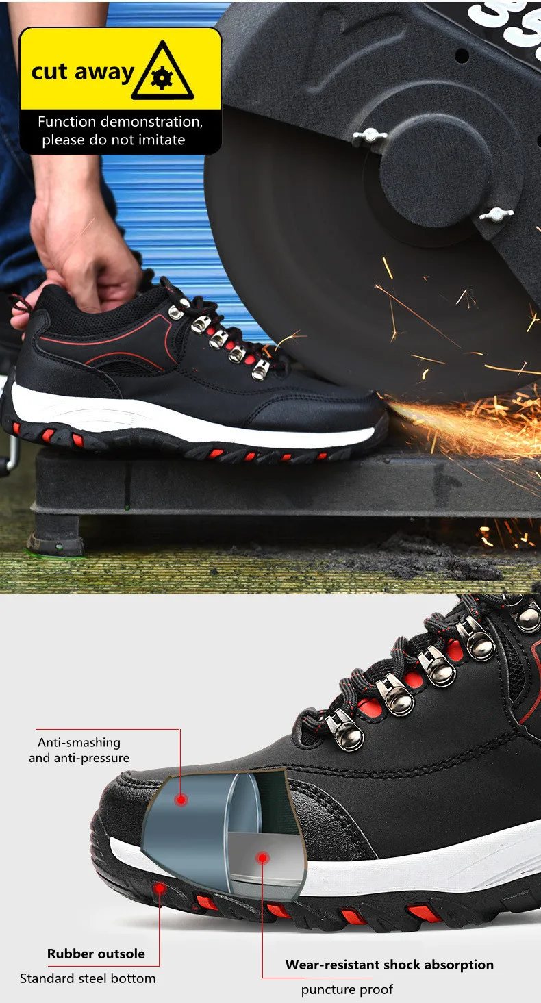 Wholesale Custom Oem Odm Wearresistant Forklift Sneakers Steel Toe