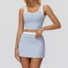 3129 vest 3129 skirt-mist blue