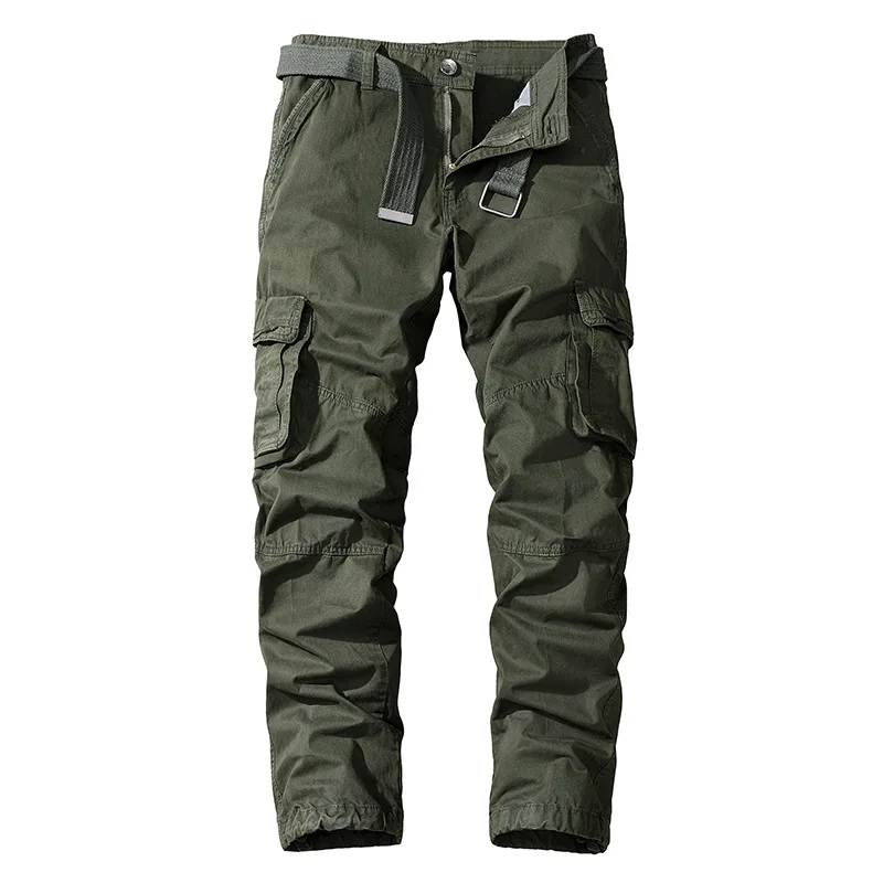 New Casual Straight Fit Cargo Pants For Man Cotton Relaxed Fit Cargo ...