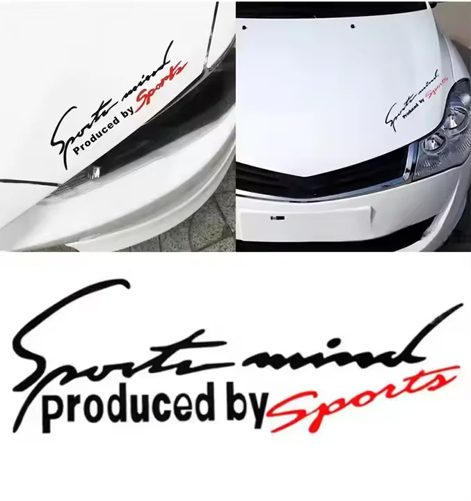 2pcs Sport Letter Universal Car Styling Decal Emblem Badge Car Stickers for Benz Audi for BMW for Benz Decoration with PPF