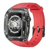 Transparent black frame + red strap