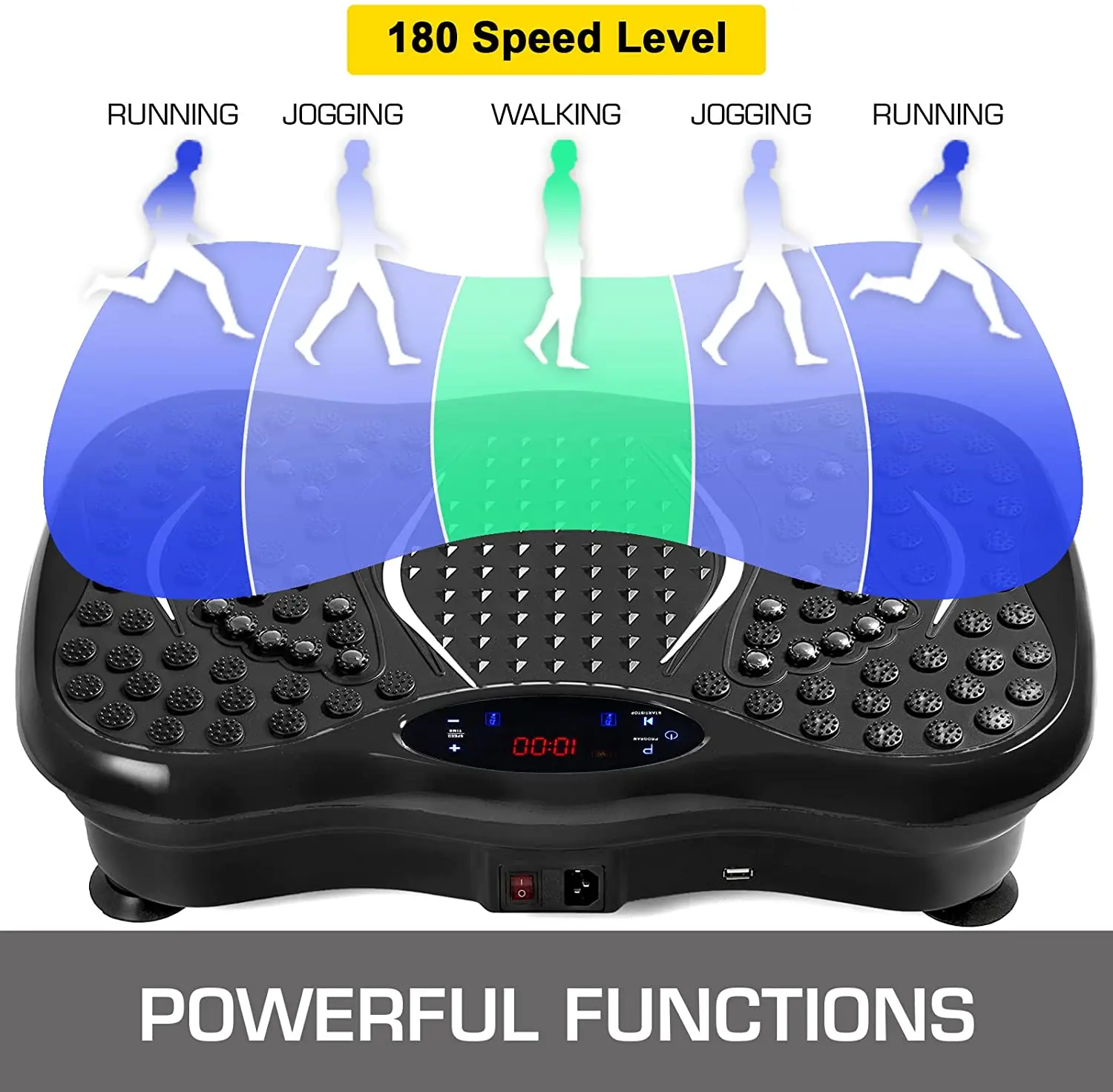 Phenitech Smart Band Vibration Platform Body Slimming Machine 200W Body Fitness Device Body Massager