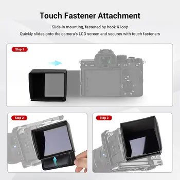 SmallRig Screen Hood Sun Hood Sunshade for Sony A7 IV / A7S III / A7C / ZV-E1 / ZV-E10 / ZV-1F / ZV-1 II/ZV-1/ FX3 Camera - 3206 detail image