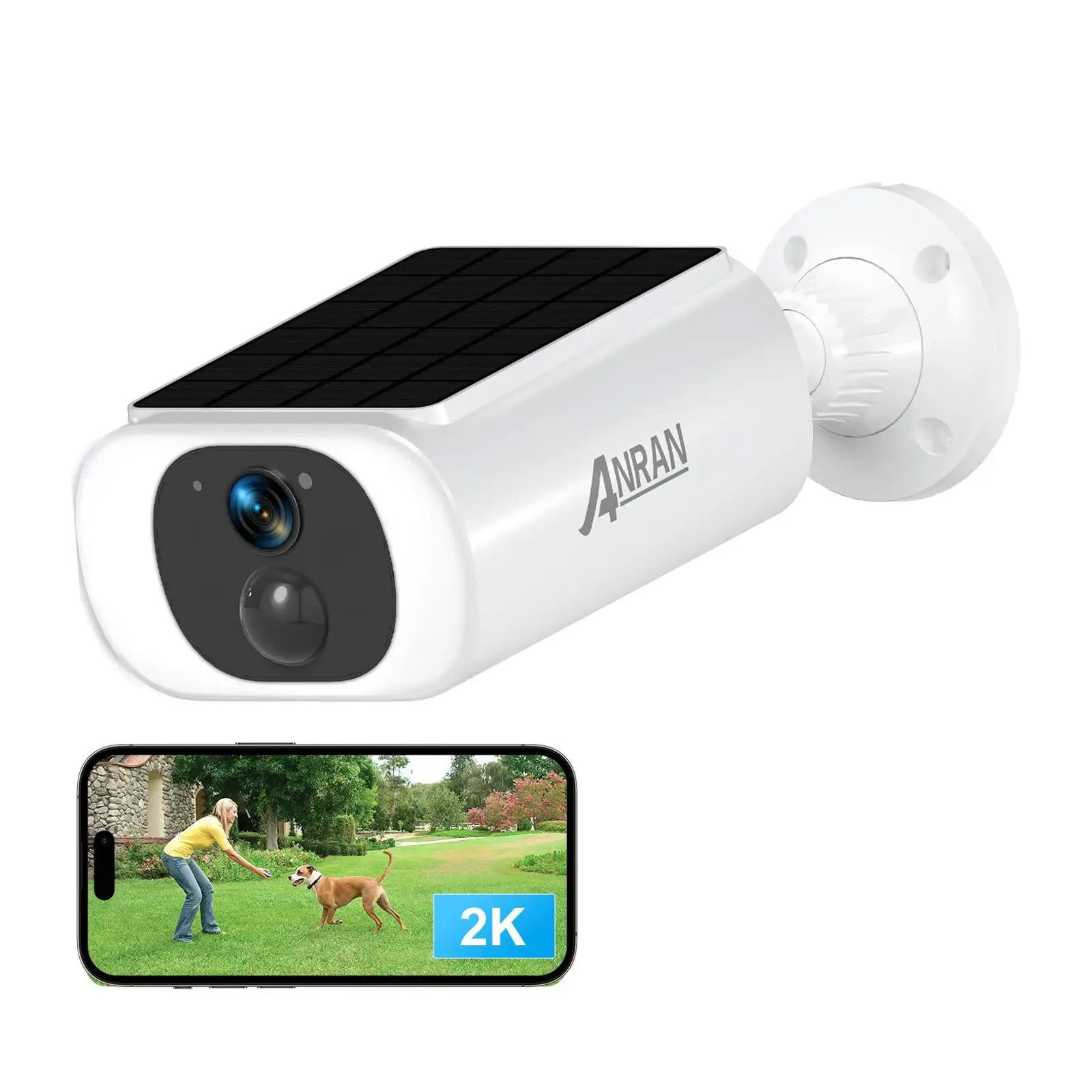 ANRAN 3MP Wireless PTZ Security Camera – WiFi, Night Vision, 2-Way Audio, Indoor/Outdoor, Smart Motion Detection
