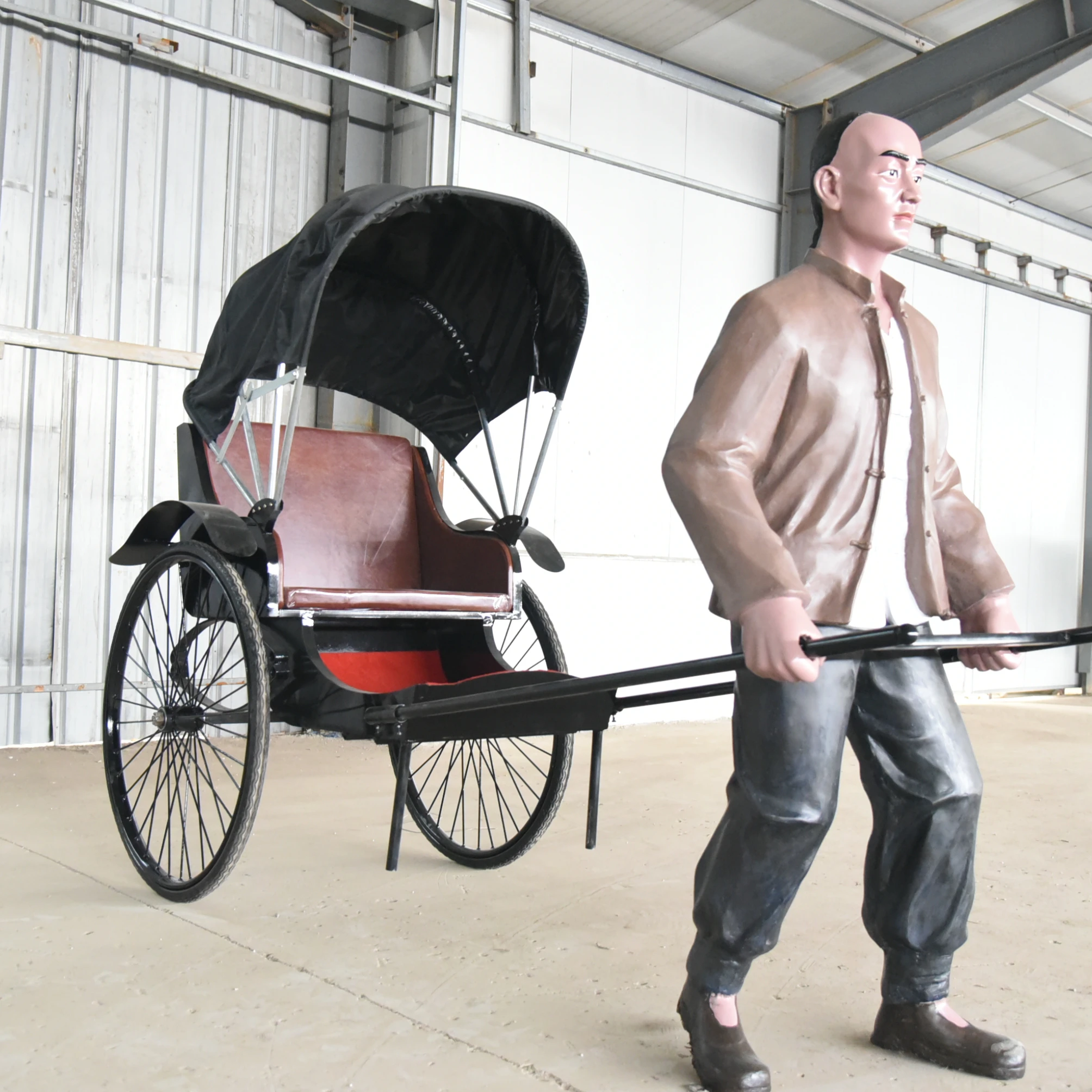 中古人力車/手動人力車/ジンリキシャ/ミニタクシー/2人乗り人力車