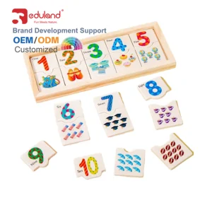 EDULAND Wholesale Early Education Cognitive DIY Toy Geometric Math Puzzles Number Game Player