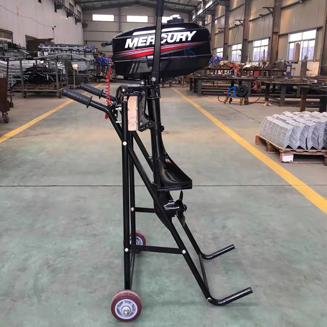 Heavy Duty Foldable Outboard Boat Motor Trolley Small Handcart For