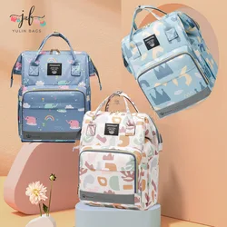 Mummy Large capacity multifunction diaper bag backpack leather Portable travel shoulders mommy baby diaper bag wholesale