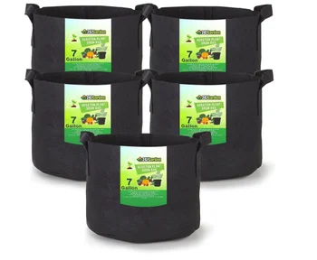 Wholesale Biodegradable Felt Growing Bags 3 57 10 15 20 Gallon Flower & Vegetable Seedling Grow Bags Manufacturers' Product