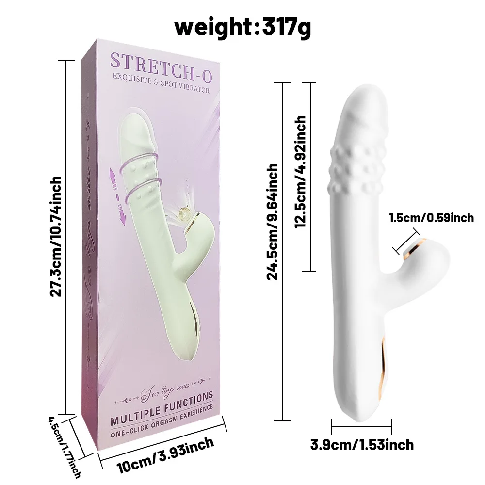 Amoura clitoral vibrator with suction, white silicone and ABS body, side-panel detail