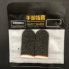 2 unidades - Fibra de plata - Negro + Borde naranja