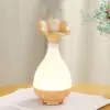 Jade vase light wood grain