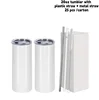 Bicchiere da 20oz con cannuccia in plastica + cannuccia in metallo