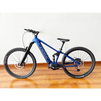 48V 500W  Mid drive Electric Mountain Bike Full Suspension