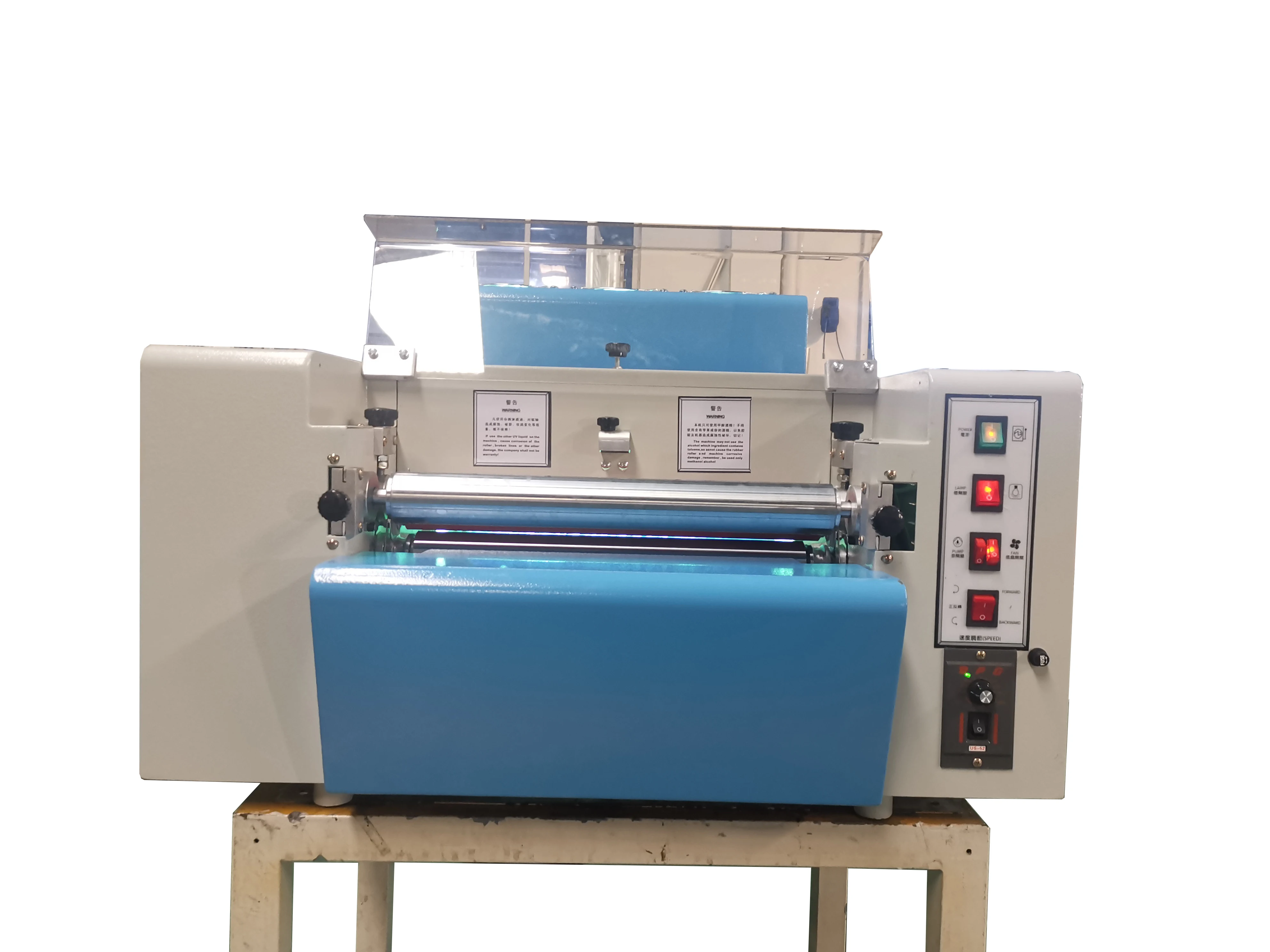 DOUBLE 100 Small Size Desktop  Paper UV Coating Machine Digital Full UV Varnish  Mini Uv Coater Table Top  Machine Desk