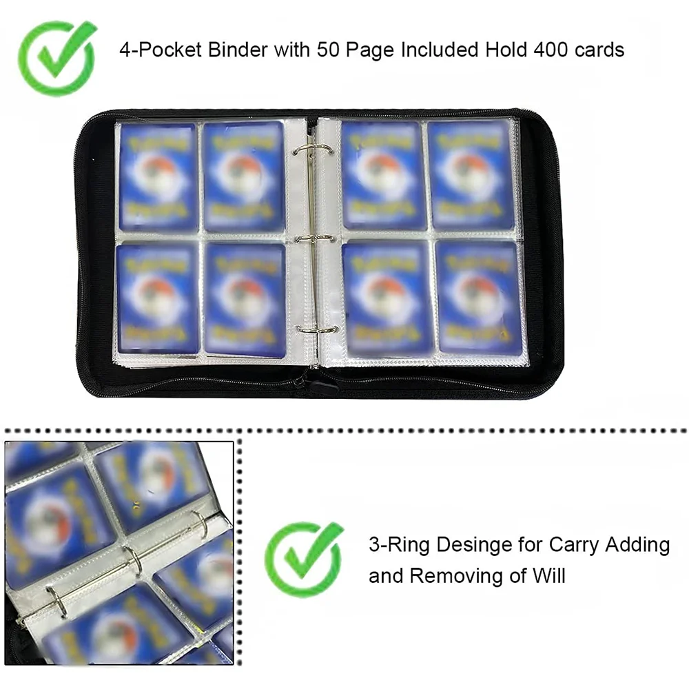 Yellow Card Binder - Perfect for Pokemon & Business Cards