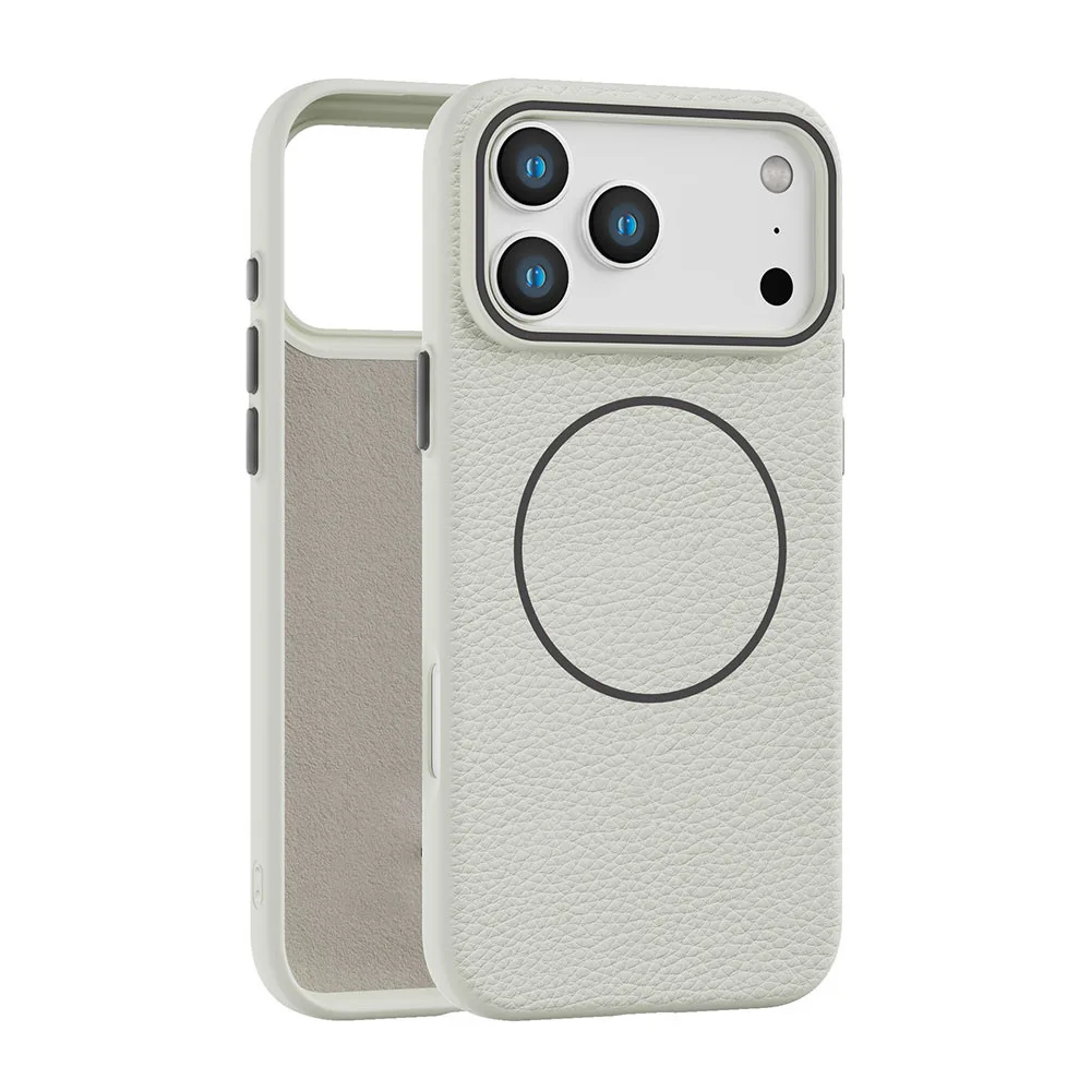 product laudtec litchi grain phone case pure colour cover tpu cases shockproof back luxury customized for i 17 air 16 pro max sjk1069-6