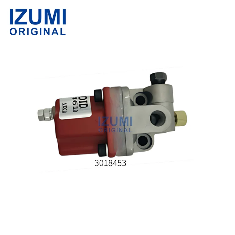 Bộ phận diesel chính hãng IZUMI N14 NT855 K19 cho Cummins, van điện từ một đầu nối, điện áp một chiều 24 V, mã phụ tùng 3018453, 216930, 3028387, 3017993
