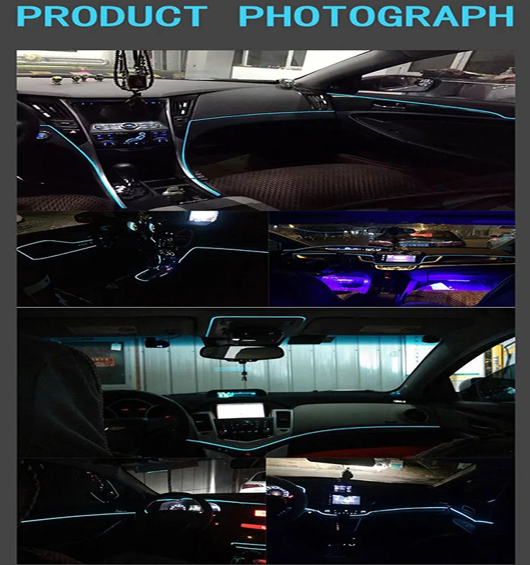 3mode El Wires Customized 3m Rgb Neon Tube Led Trim Light Strip For