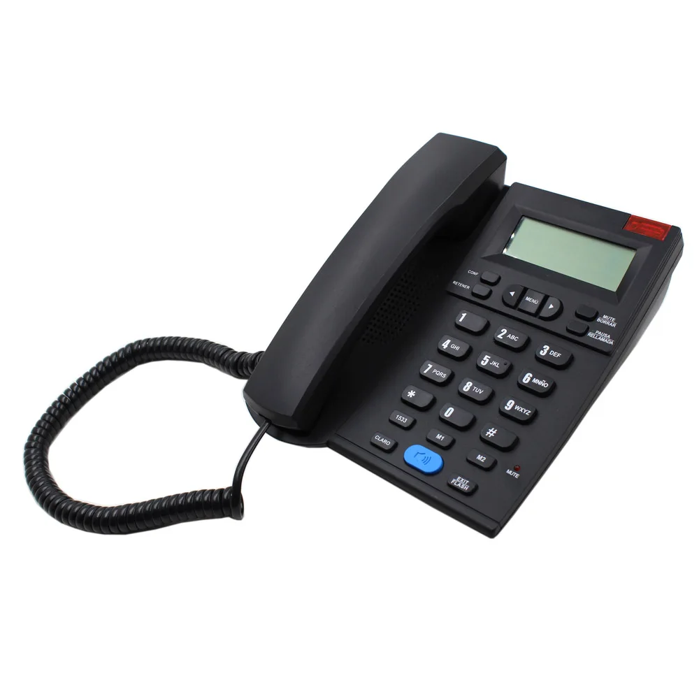 Аналоговый стационарный телефон Caller ID стационарный комплект для дома и офиса телефон