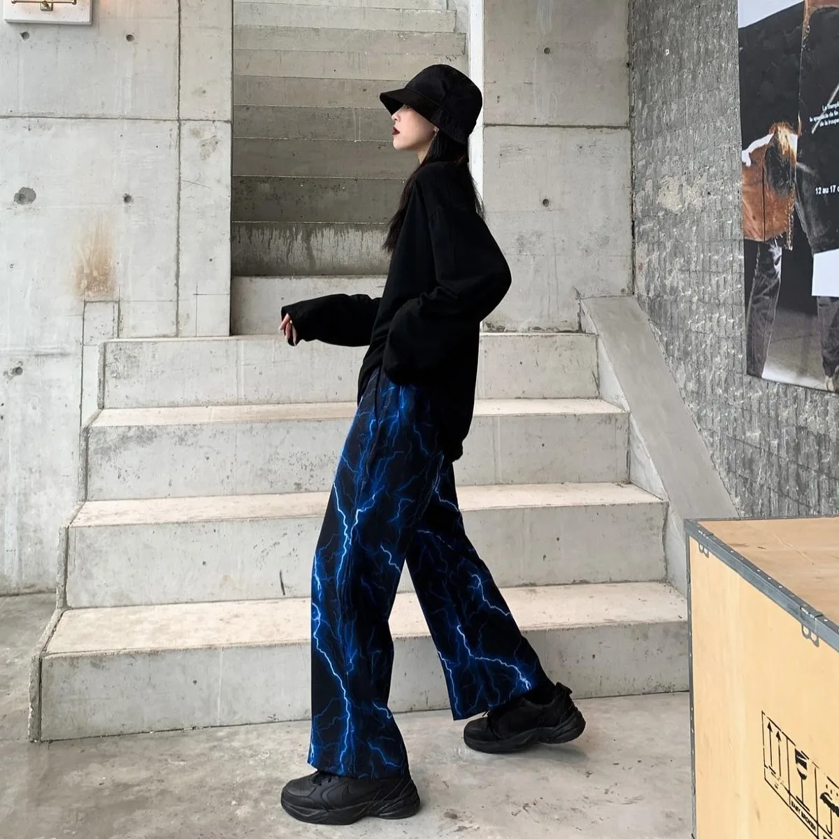Women Korean Style Wide Leg Pants 
