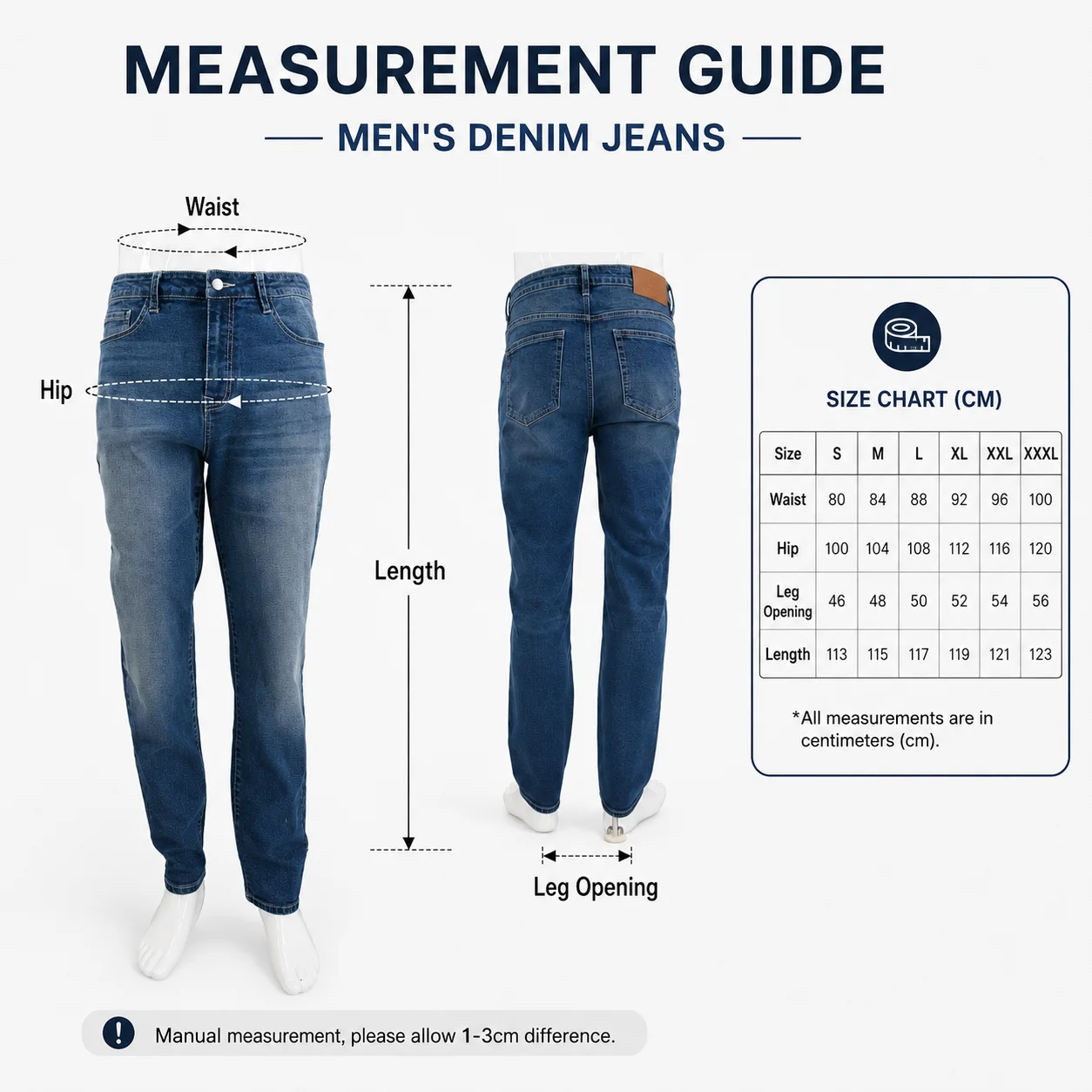 Size measurements