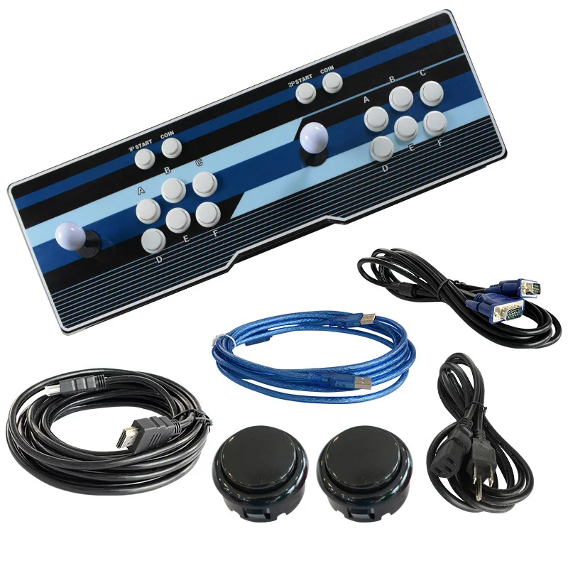 2 Player Game Machine 2448 in 1 Box Arcade Game Console Fighting Games for TV PC Monitor Support VGA USB