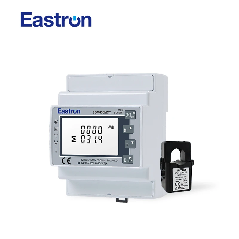 SDM630MCT V2 Three Phase Din Rail Modbus CT Connected Energy Meter Made by EASTRON