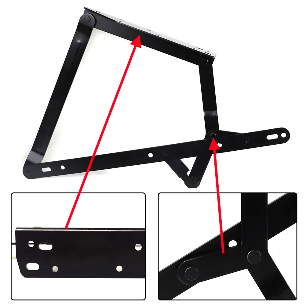 Sofa Bed Mechanism System Pull up Bracket Hinges  Parallel Storage Rack Sliding and Lifting Pull Out Folding Sofa Bed