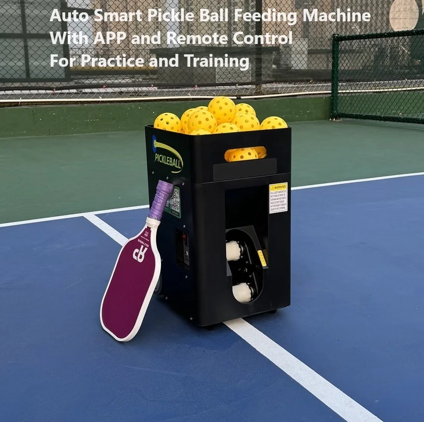 Customs New Popular JP02 App And Remote Control Pickle ball Padel Ball Machine For Beginner Playing And Training manufacture