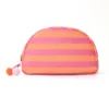 Rayures orange et roses
