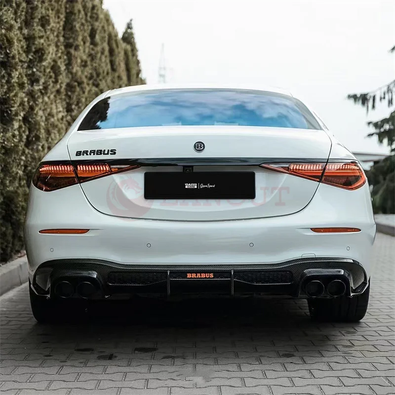 Difusor de Lábio Frontal Spoiler e Pontas para Mercedes Benz S-Class foto 6